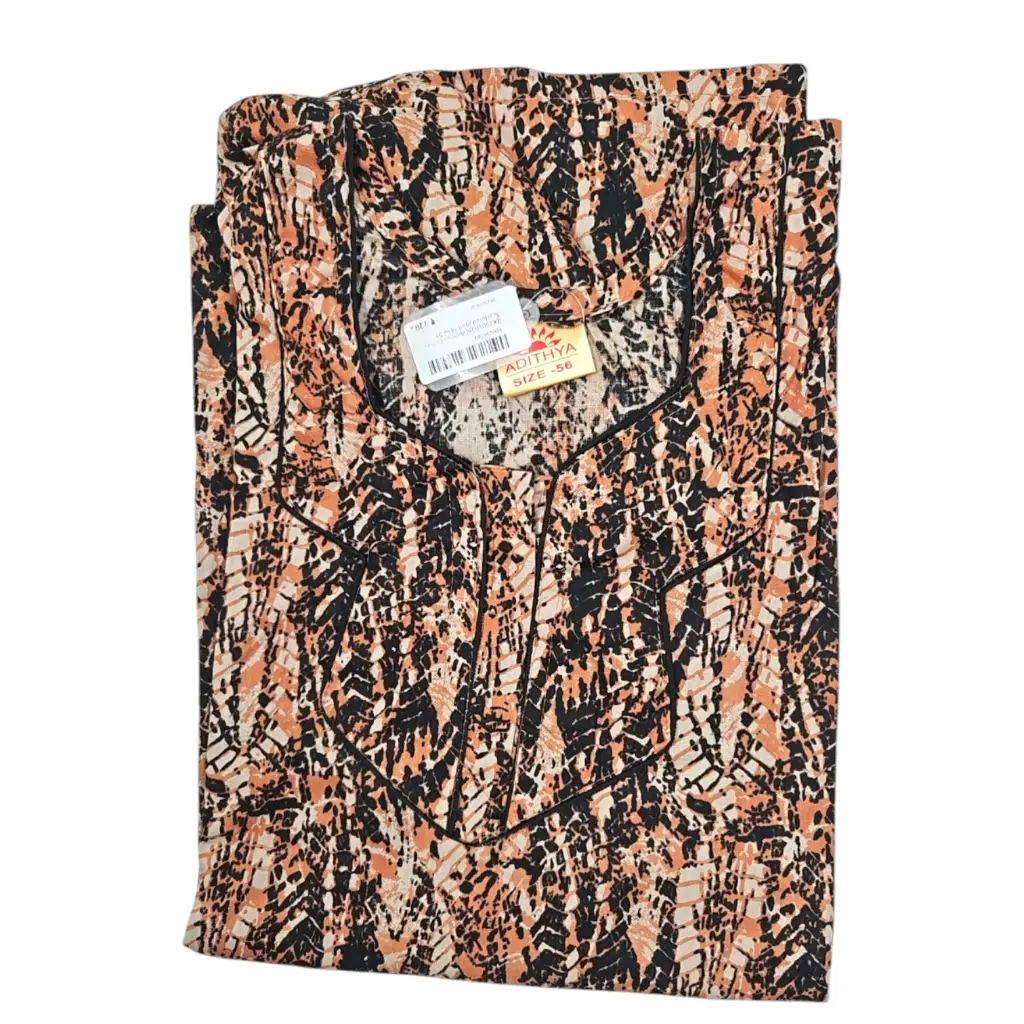 [IX2501038] Adithya Cotton Scattered Print Maxi 56