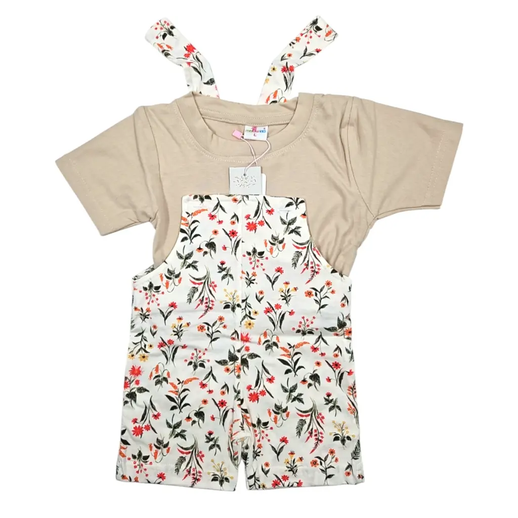 Shine Melowkid New Born Kids Floral Baba Suit Dress 