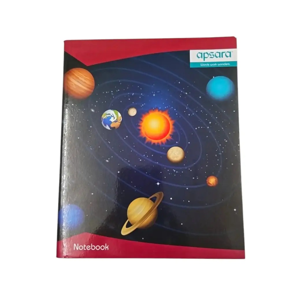 Apsara Note Book Single Line Size 19X15.5cm MRP 40