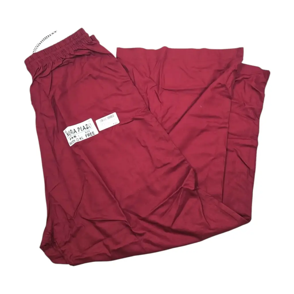 [IX2501198] Nora Rayon Palazzo With Pocket Free Size