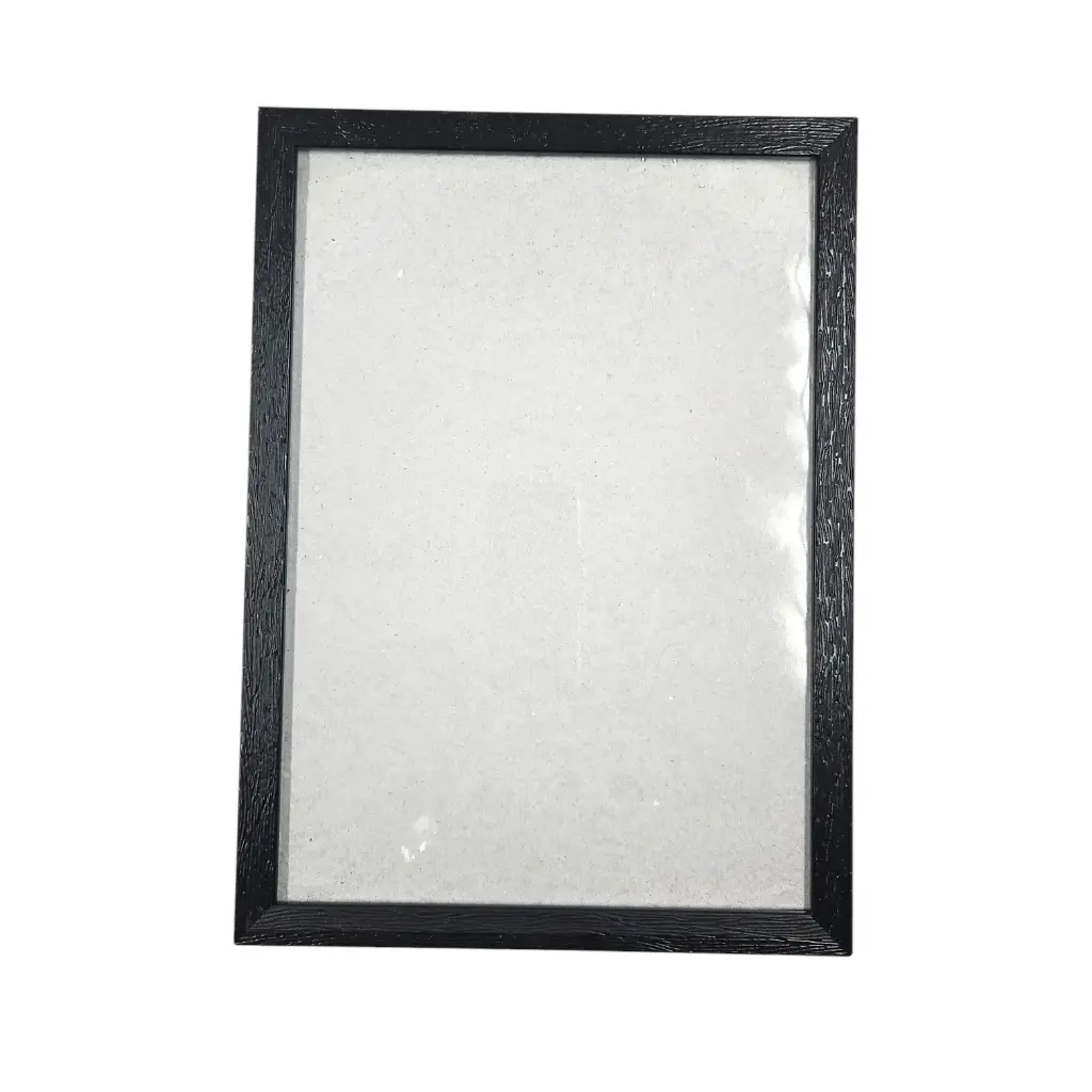 A 4 Wall Blank Photo Frame With Textured Narrow Border  