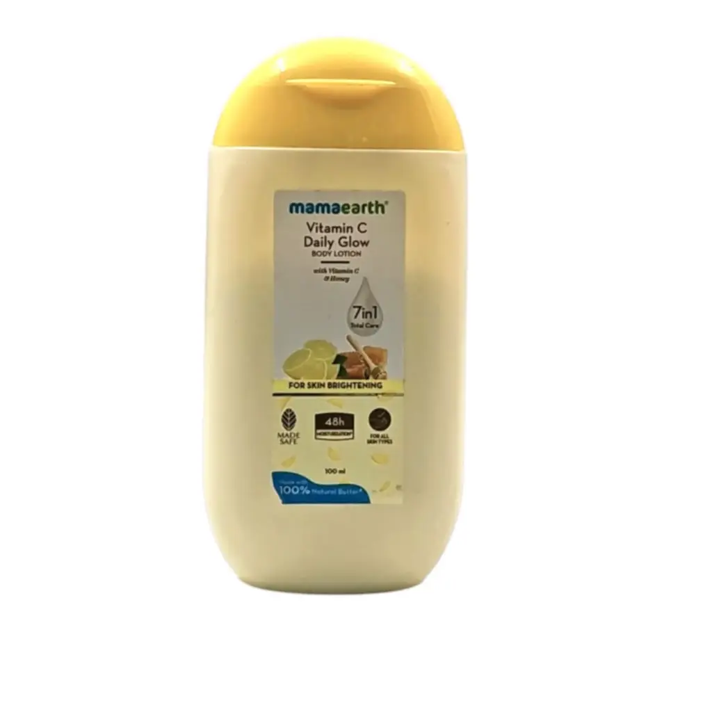 Mamaearth Vitamin C Daily Glow Moisturizing Body Lotion 7 In 1 Total Care 100 ml 