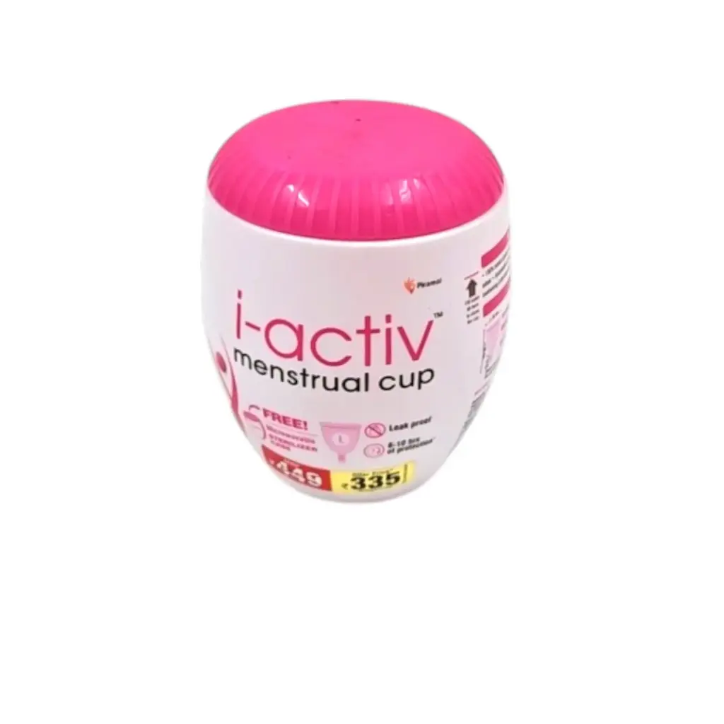 I-Active Menstrual Cup With Microwavable Sterilizing Cup