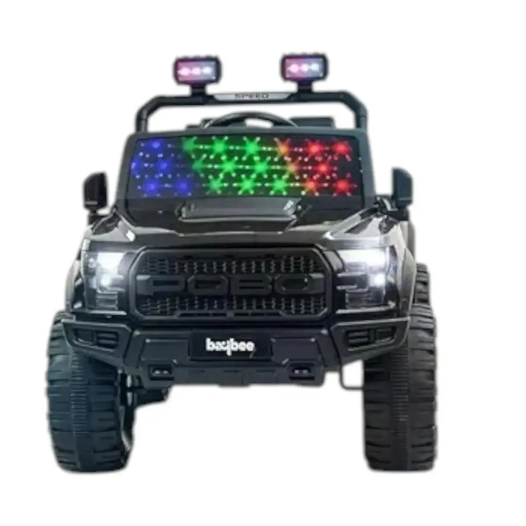 [IX2501447] Baybee Bronco Kids Ride On Jeep Fiber Windshield with LED lights  