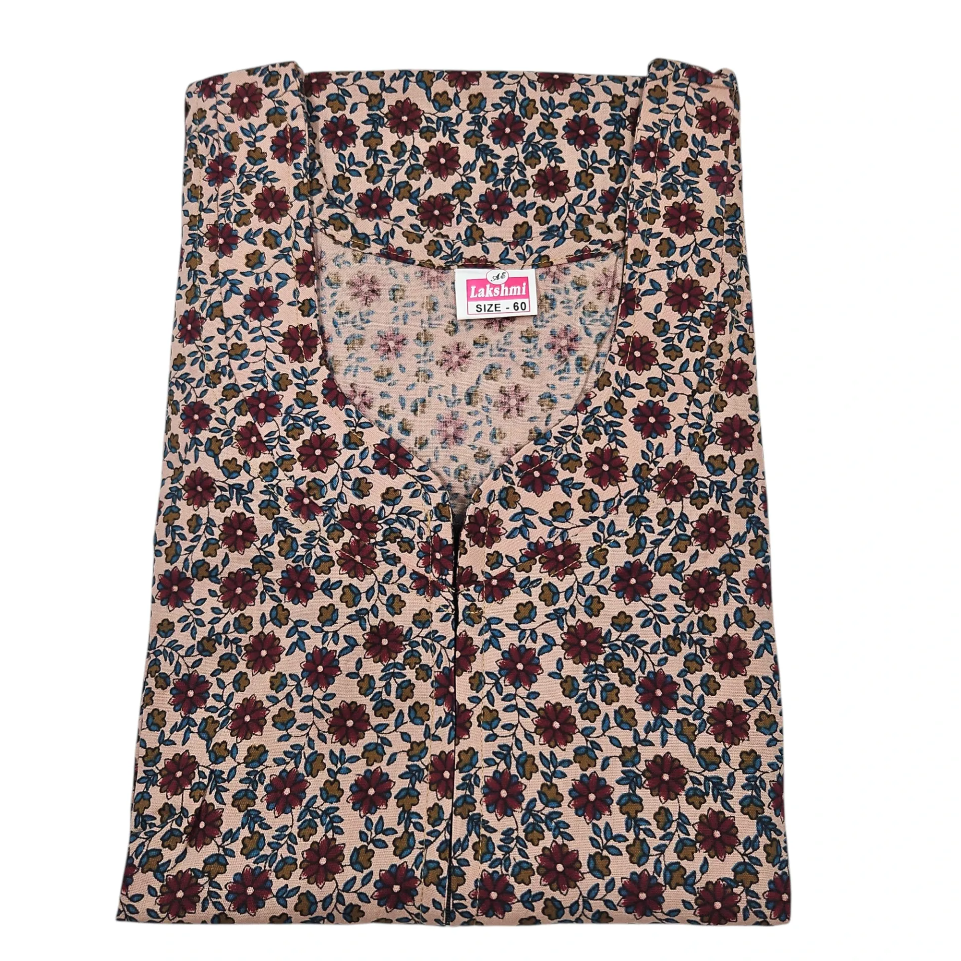 Lakshmi Small Floral Print Cotton Maxi 60