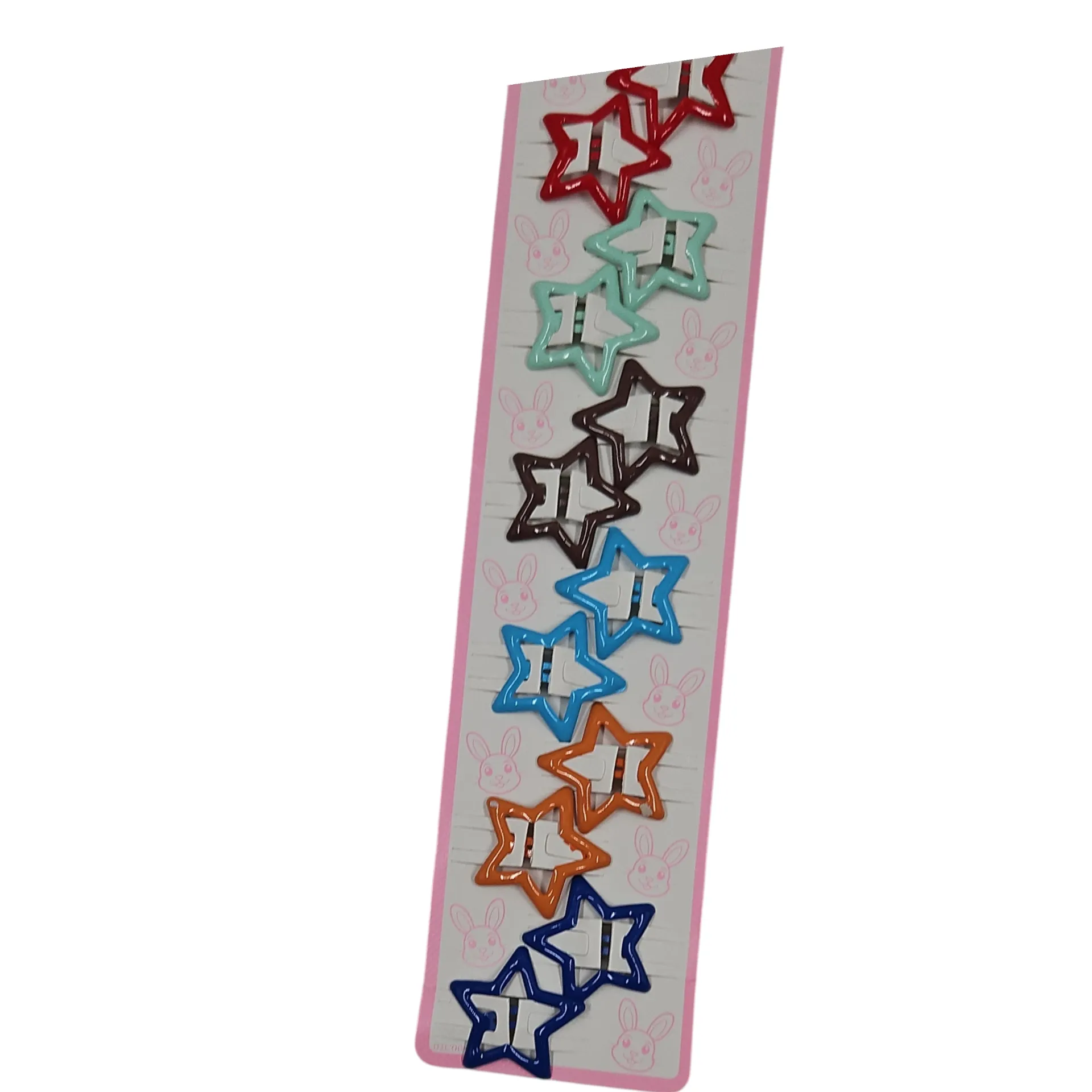[IX2501537] Colored Star Frame Hair Tik Tik Pair