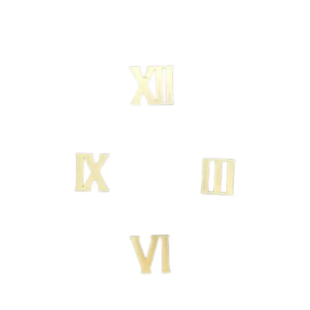 [IX000633] Acrylic Roman Numbers For Clock Making (12, 3, 6, 9)