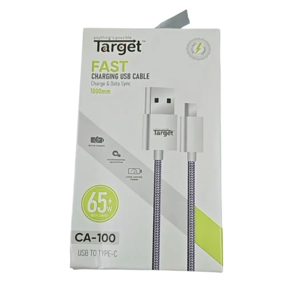 CA 100 USB To Type C 65W Rapid Charging USB Cable