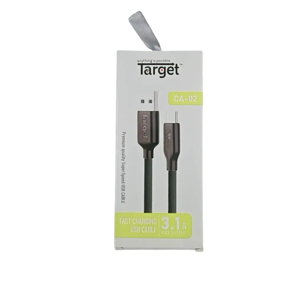 CA 02 V8 Fast Charging Micro USB Cable 3.1A Max Output