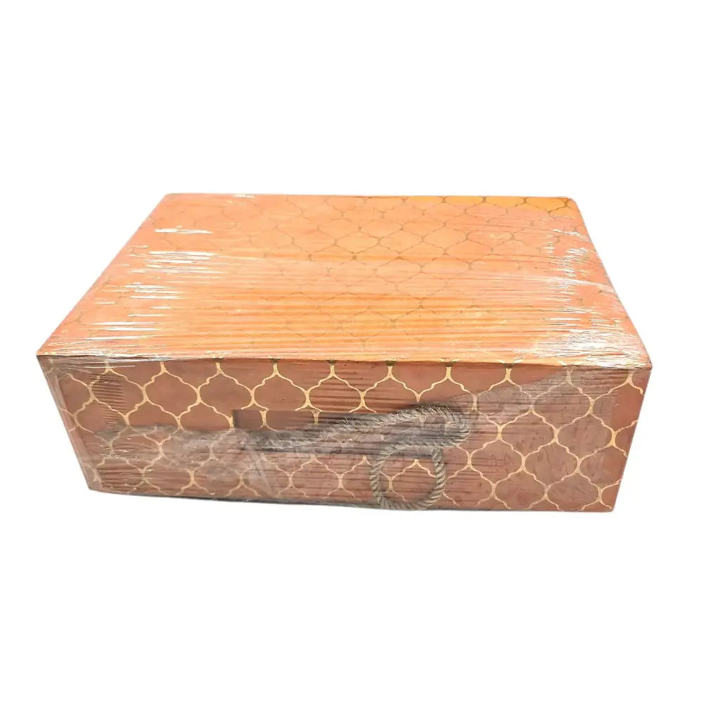 [IX2501633] Golden Design Orange Hamper Box 12" X 8"