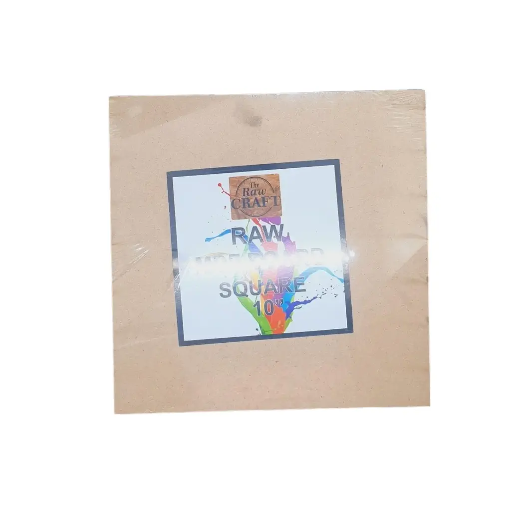 [IX001174] Raw MDF Board Square Resin Geode  (10 Inch)