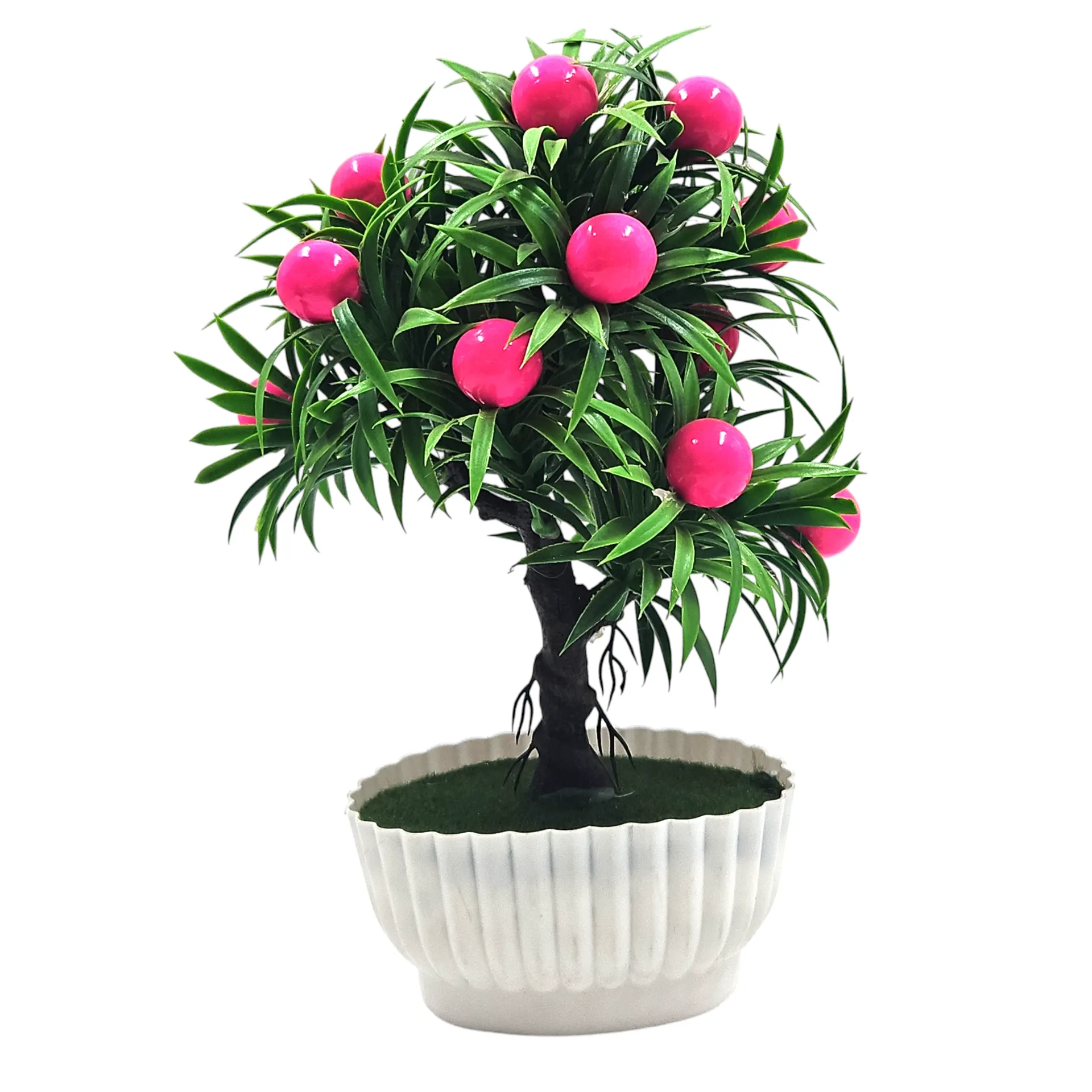 Flower Pot Round Glossy Fruits