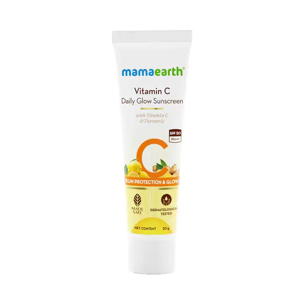 Mama Earth Vitamin C Daily Glow SPF 50 PA++++Sunscreen 20g