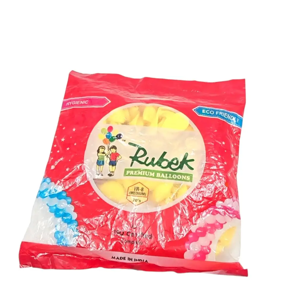 [IX2501926] Rubek Natural Latex Decoration Balloons 1's (70/Pkt) (Orange)