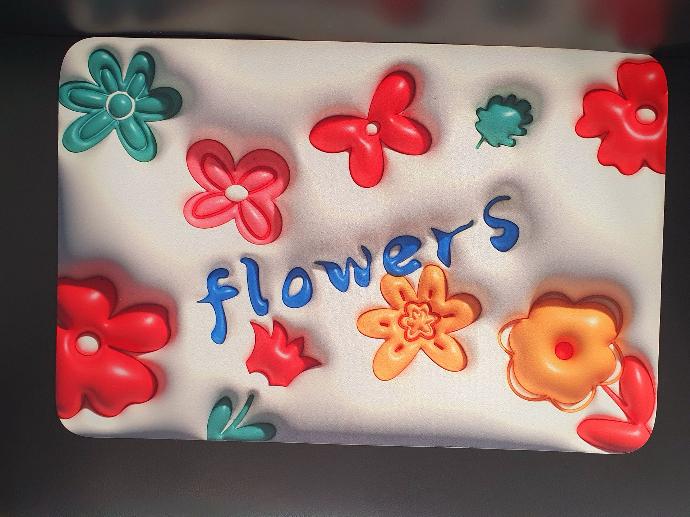 [IX000391] 3D Visual Anti-Slip Absorbent Mat  (Flowers)