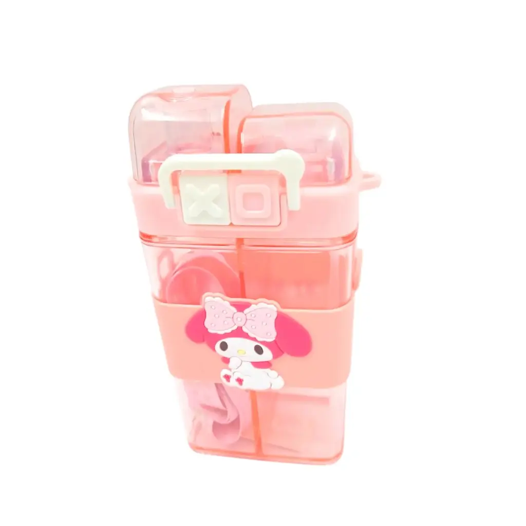 2 In 1 Double Layered Water Bottle 