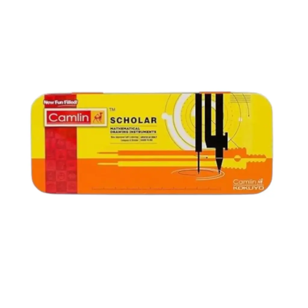 [IX2502153] Camlin Scholar Basics Mathematical Drawing Instruments Box With Mechanical Pencil