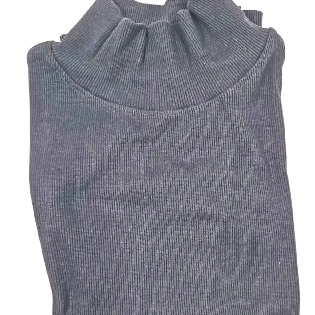 [IX2502178] High Neck Full Sleeve Inner Shirt XL (Black)