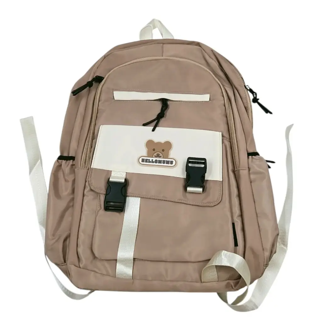 Hellomumu Imported College Bag Double Main Pocket  