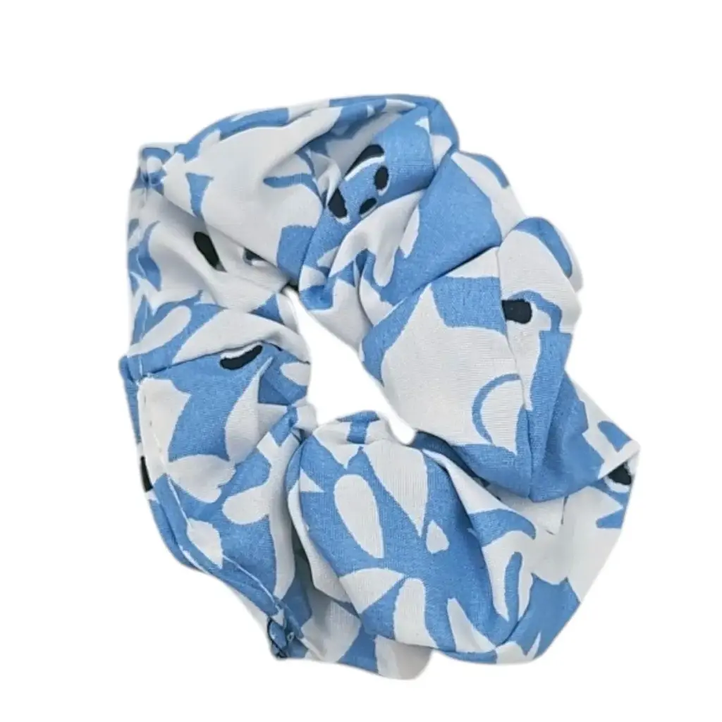 Color Lined White Scrunches Small