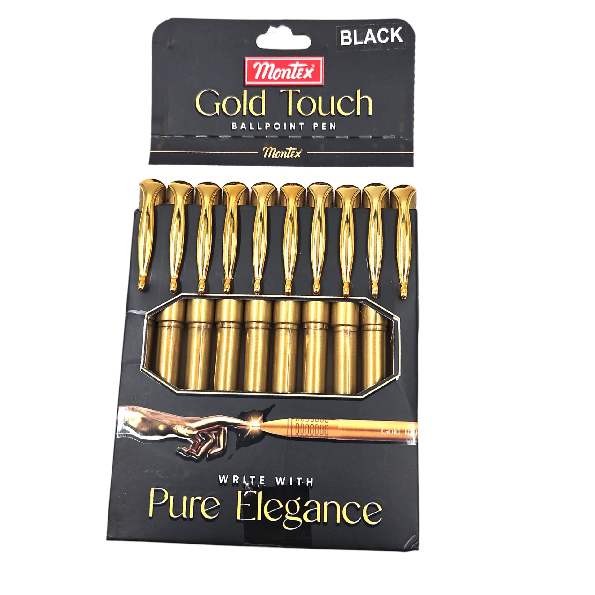 [IX2502501] Montex Ball Pen Gold Touch Pcs (Black)