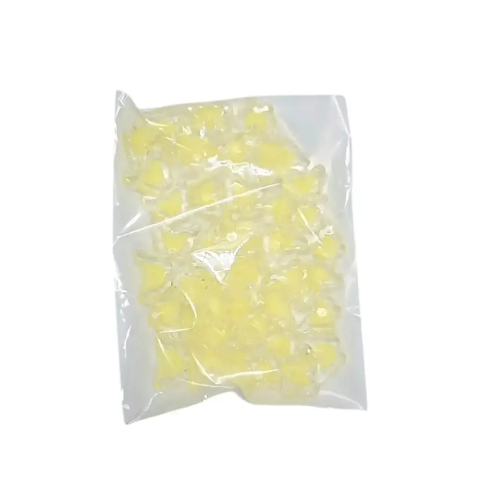 3D Yellow Butterfly Snow Beads 25g