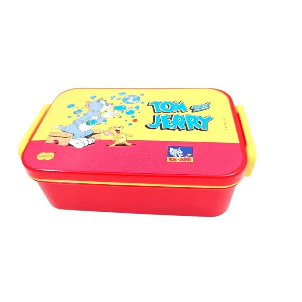 Munch Printed lunch Box With Snacks Box, Fork & Spoon