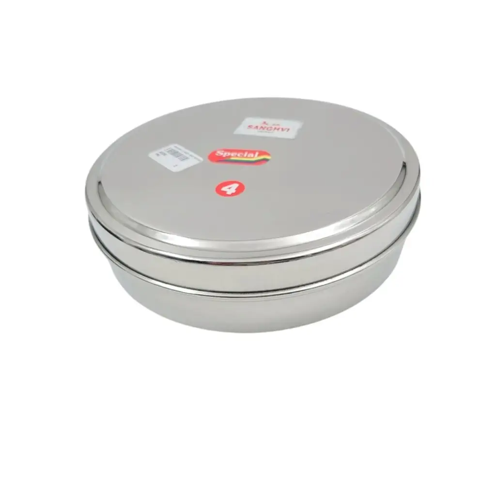 Sanghvi Round Shaped Stainless Steel Container No 1