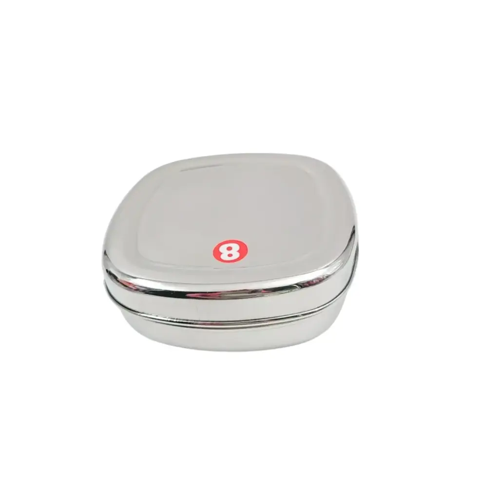 Stainless Steel Square Snack Box No 8