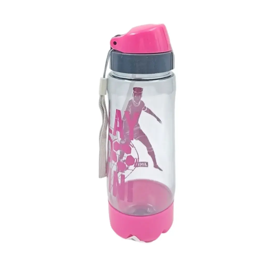 [IX2502843] Jimit 600ml Sipper Water Bottle With Straw And String (Pink)
