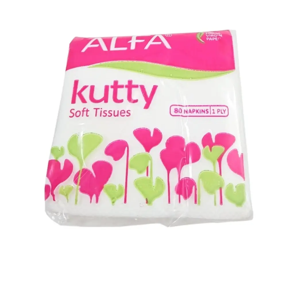 Alfa Kutty Soft Tissues 22 X 22 cm 80 Napkins
