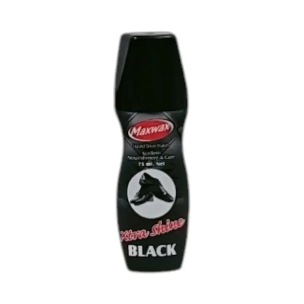 Maxwax Xtra Shine Black Liquid Shoe Polish