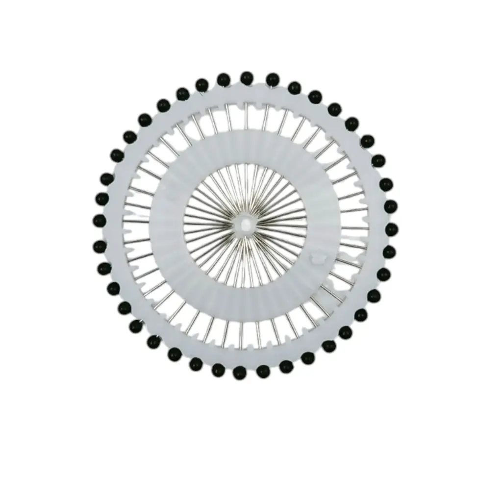 [IX2503211] CD Beads Pins  (Black)