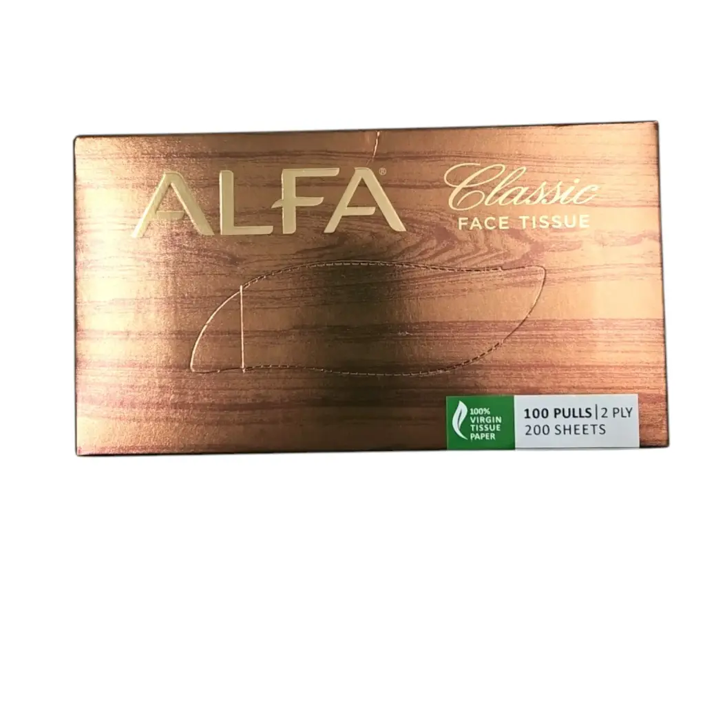 Alfa Classic 2 Ply Face Tissue 100 Pulls  