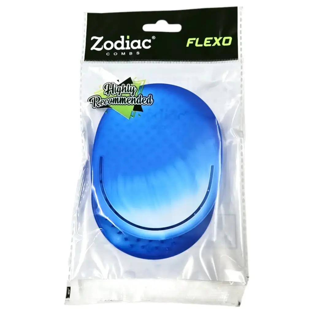 [IX2503239] Zodiac Flexo Man's Hair Comb Pack Of 2 (Blue)