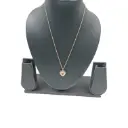 Rose Gold Chain With White Stone Frame Locket 