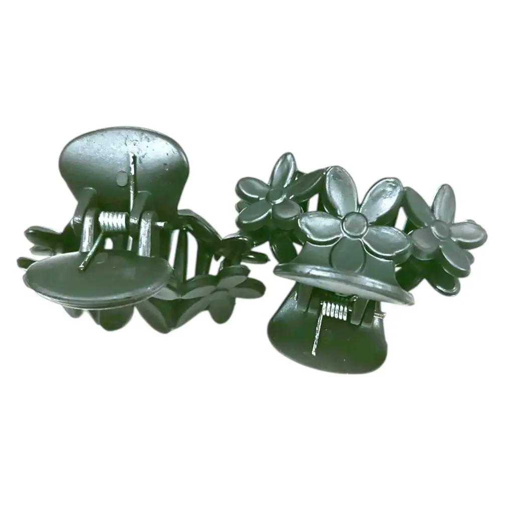 [IX2503274] Floral Design Black Hair Crab Small 