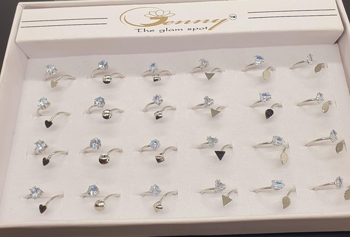 [IX001218] Silver Imitation Unattached Ring 