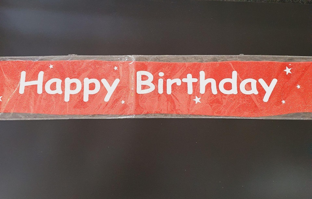 Glittering Birthday Sash 