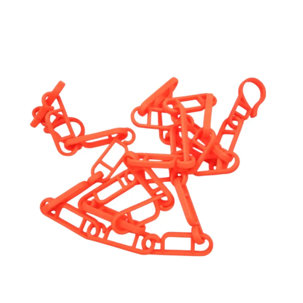 [IX2503754]  Heavy Plastic Quality Chain Rope For Hanger  (Orange)
