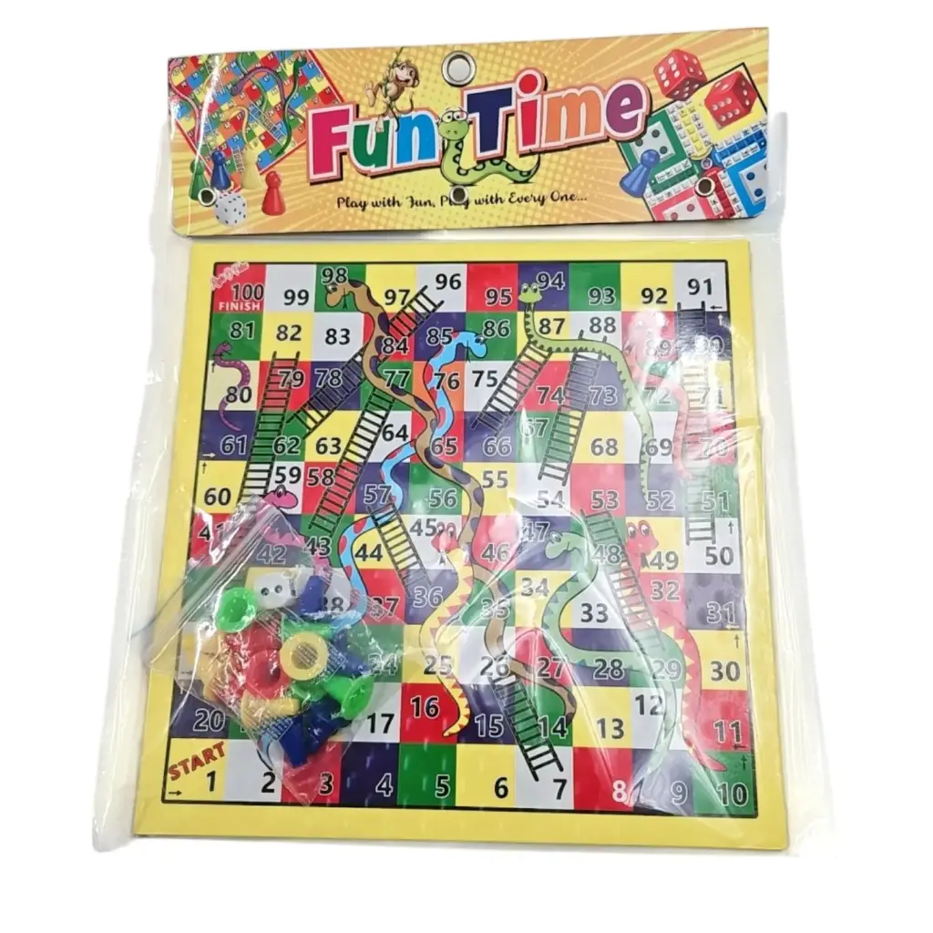 Fun Time Snakes & Ladders +Ludo Gaming Board 
