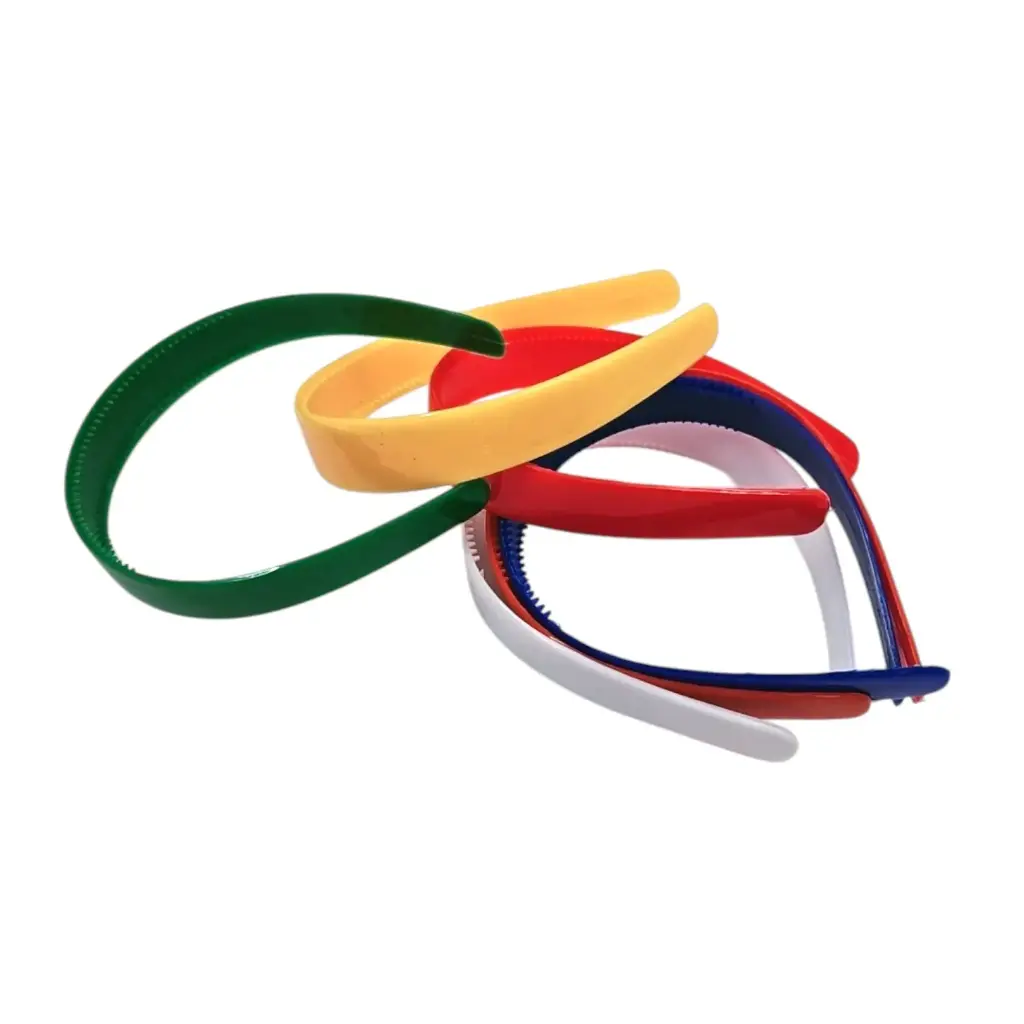 Colored Large 18 mm Plane Hair Band   