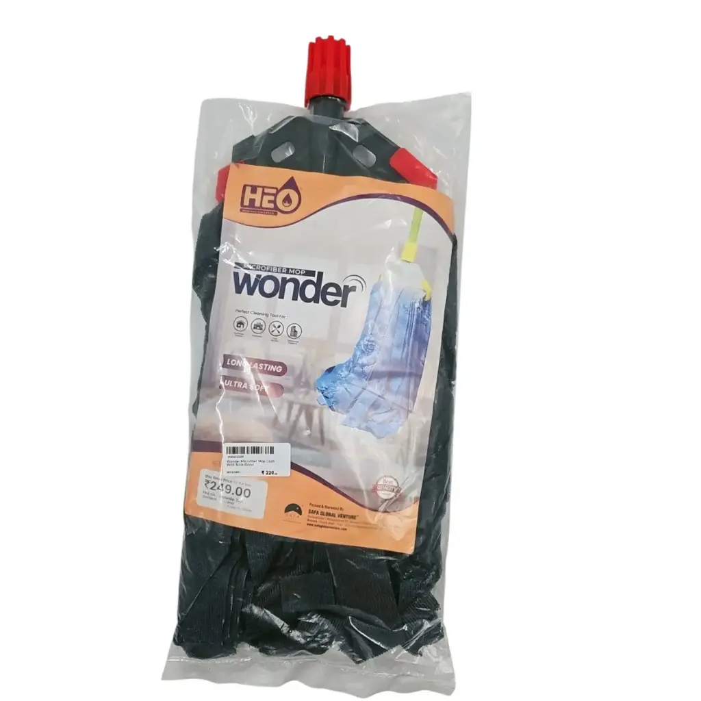 [IX2503881] Wonder Microfiber Mop Cloth With Stick (Grey)