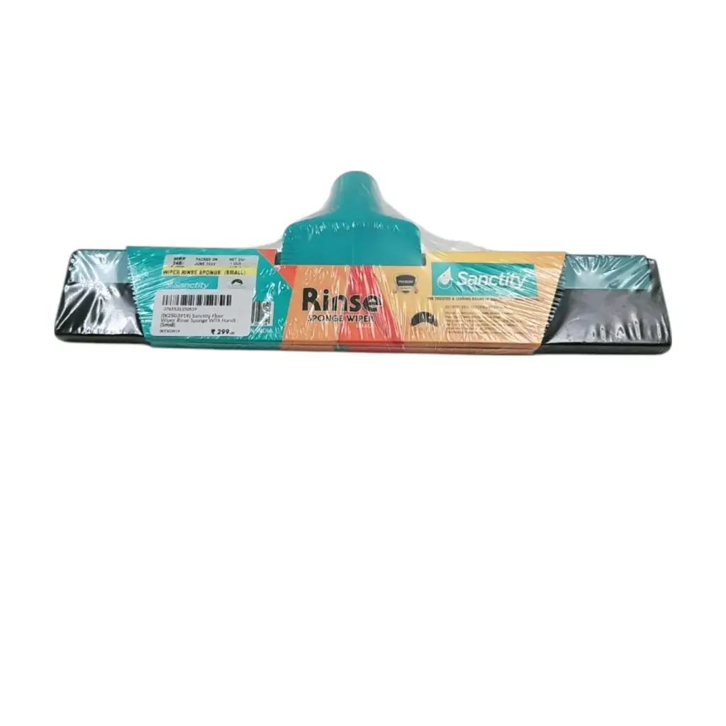 Sanctity Floor Wiper Rinse Sponge With Handle (Small) 