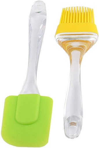 Silicone Oil Brush & Spatula Set