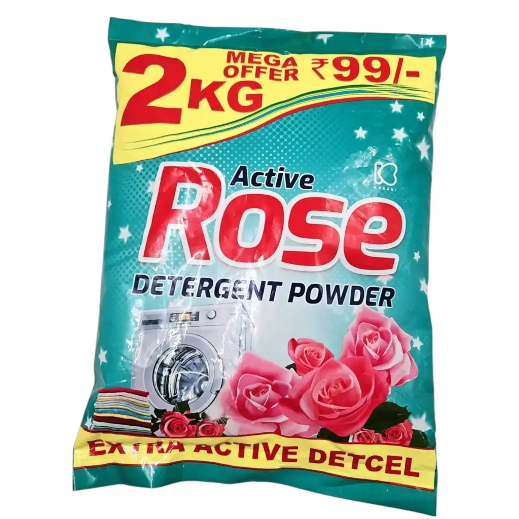 Active Rose Detergent Powder 2 Kg Pack 