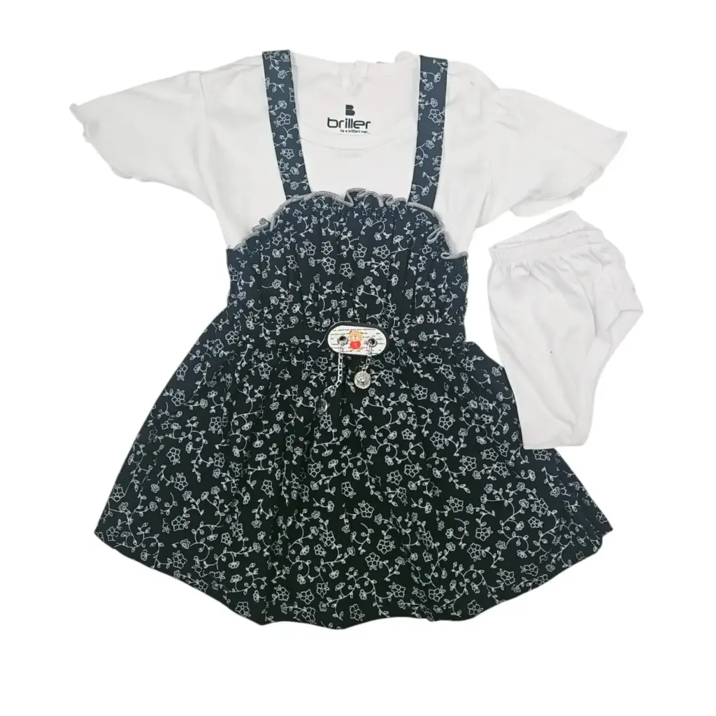  Briller kids Wear Printed Frock With Panties XL