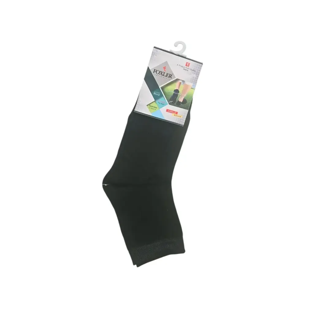 [IX2504104] Foxler Performance Ankle Socks Black 