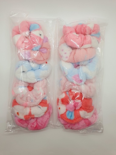 Hair Bun Woolen Smooth Mixed Colored Large 