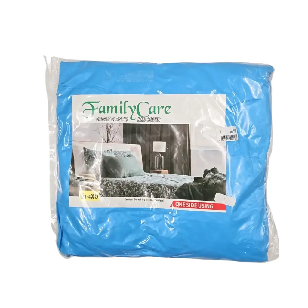 [IX2504225] Elastic Bed Sheet Cover 6 X 5  (Blue)